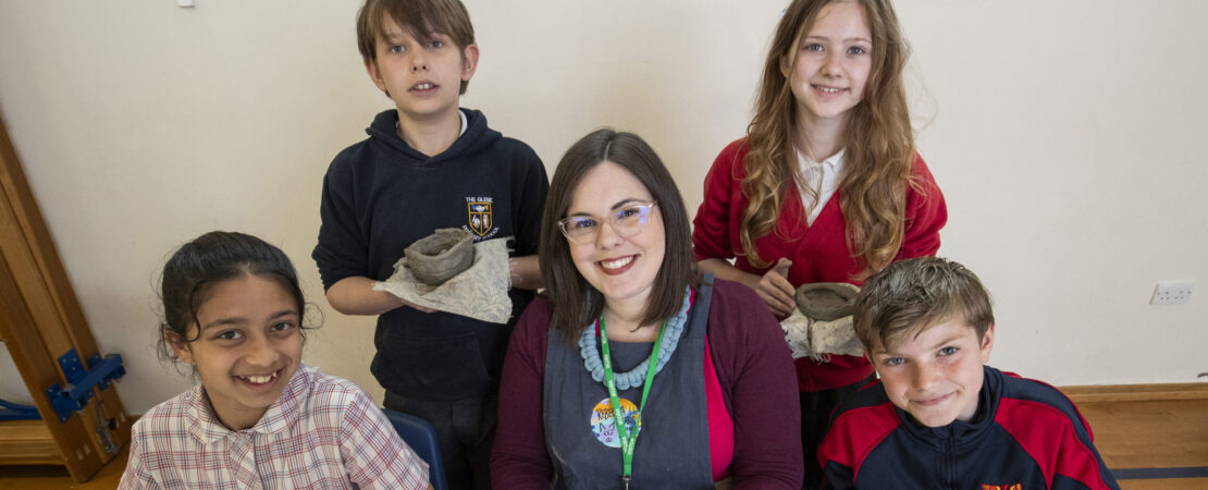 Great Pottery Throw Down star gives workshop to Teesside youngsters