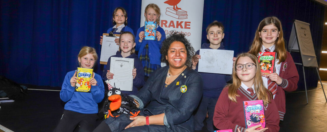 Award-winning children’s author Nadia Shireen inspires local school pupils